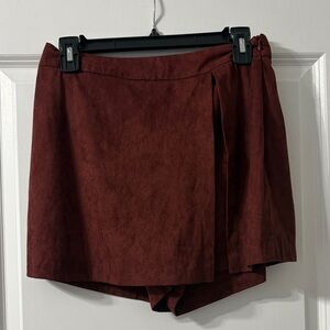 Altar'd State Burgundy Mini Skirt